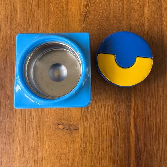 OMIEBOX Kids Lunch Box Blue Yellow School Bento Snacks Omie Snack Child Lunchbox - Picture 5 of 14